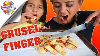 HALLOWEEN BLUTIGER GRUSELFINGER - Partyfood gruseliger DIY Snack - Family Fun