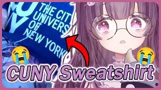 Shondo Wears CUNY Sweatshirt IRL