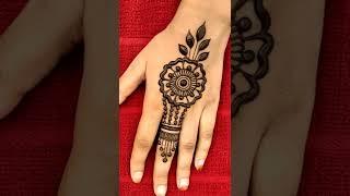 latest very beautiful flower mehndi design for back side hand|| mehandi ka design for hand #shorts