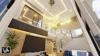 2 STOREY MODERN INTERIOR HOUSE DESIGN IDEA-HIGH CEILING