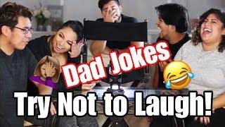 Dad Jokes with Family, TRY NOT TO LAUGH!! | Smashbrush