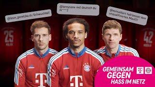 Telekom and FC Bayern show hate speech the red card