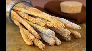 Гриссини ароматные, хрустящие палочки