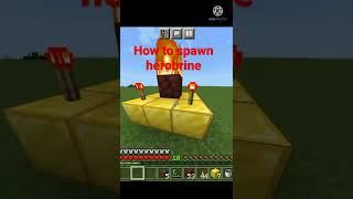 how to spawn herobrine  in Minecraft