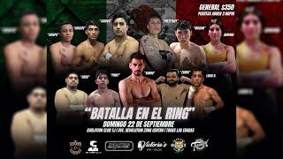 NOCHES DE BOXEO: Terrazas Boxing Promotions presenta BATALLA EN EL RING