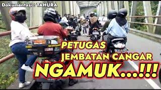 Bikin Macet & Sampah Jembatan Cangar, Petugas Marahi Sejumlah Remaja