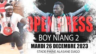 Direct - Open Press Boy Niang 2 pour son combat royal contre Modou Lô