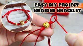 Easy DIY - How To Make Braided Baby Bracelet: Step-by-Step Tutorial