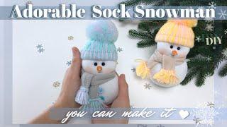 #diy Snowmen ️ How to make Sock Snowman Christmas Craft