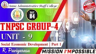 MISSION I'MPOSSIBLE | Day 84 | UNIT 9 | Part - 1 | Socio Economic Development - 1 | Mr.R.Puviyarasu