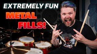 3 Extremely Fun Metal Fills You Should Try! | DRUM LESSON - That Swedish Drummer