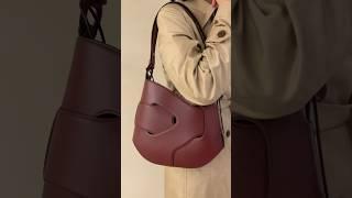 The NEW Polène bag - Nodde Hobo in Black Cherry  #polene #polenebags