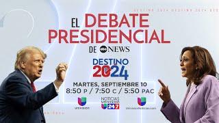 En vivo: primer debate presidencial entre Donald Trump y Kamala Harris