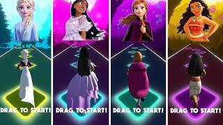 Frozen Elsa VS Encanto Isabela VS Anna VS Moana - Tiles Hop! What Else Can I Do!