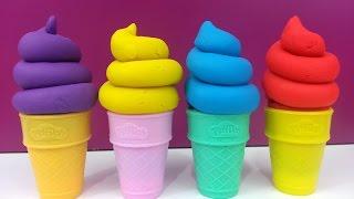 Play Doh Ice Cream Learn Colors What fun?