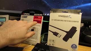 How to connect a SSD or HDD externally via a USB adapter to your PC, clone old drive or backup files