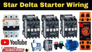 Star Delta Starter Control Wiring Power Wiring Connection Video Using SELEC 800SQ-A Timer |
