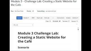 Module 3 Challenge Lab Creating a Static Website | ALX | AWS Solutions Architect-Associate