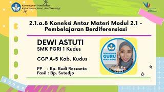 2.1.a.8. Koneksi Antar Materi - Modul 2.1 -  Pembelajaran Berdiferensiasi