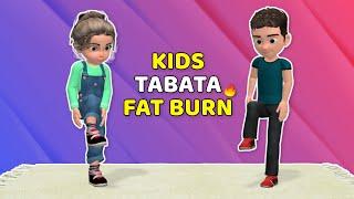 13 MIN TABATA FAT BURN EXERCISE FOR KIDS