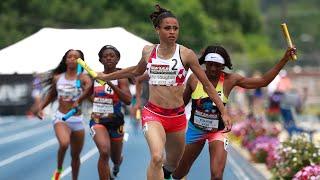 Sydney McLaughlin Splits 49.85 To Win Relay at 2017 New Balance Nationals