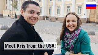 Russian Conversations 70. Meet Kris Amerikos from the USA! Russian with Anastasia