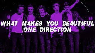 One Direction - What Makes You Beautiful (Lyrics)