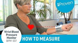 iProven Blood Pressure Monitor Wrist Model Instructions - BPM-317 & BPM-337 & BPM-337BLU