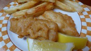 Crispy Fish & Chips! Yes please!