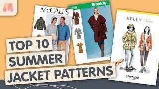 Top 10 Summer Coat & Jacket Sewing Patterns