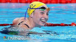 Mollie O'Callaghan wins all-Aussie duel vs. Ariarne Titmus in 200 free | Paris Olympics | NBC Sports