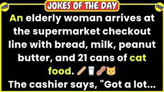  JOKES OF THE DAY  She was feeding her husband cat food for 50 years...  Funny Jokes