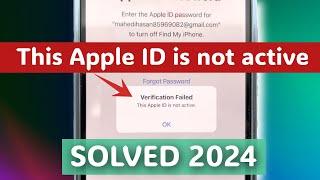 2024 Update - This Apple ID is not active [Reactive Now] 100% Worked