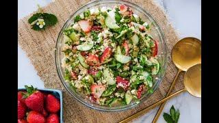 Salad Recipe: TASTY Strawberry & Quinoa Tabbouleh by Everyday Gourmet with Blakely