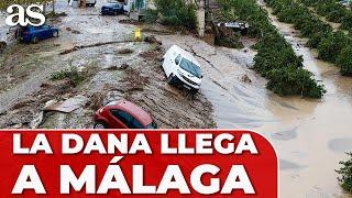 La DANA llega a MÁLAGA y CAUSA ESTRAGOS: el VÍDEO es ATERRADOR