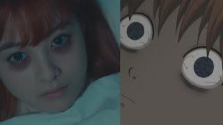 Gintama Anime and Live Action Side by Side Comparison: Kagura Can't Sleep