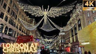  London Christmas Tour 2024  | Taking in the MAGIC of Regent Street at Christmas [4K]