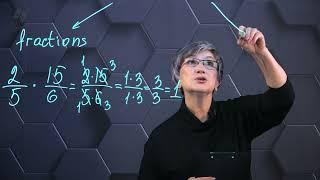 Multiplication of fractions. Part 2.