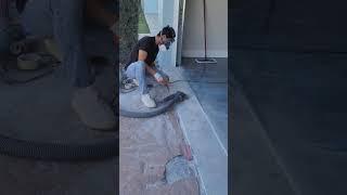 Chris Ajello Handgrinds Garage Lip At Estate!