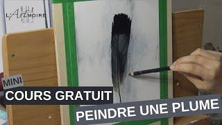 [ COURS de PEINTURE GRATUIT ] Peindre une plume - Peinture à l'huile | L'ARTmoire