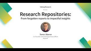 Talking Research Repositories with Tomer Sharon