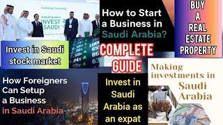 Saudi investment options for expats | Invest in saudi stock market | Buy a Real estate property