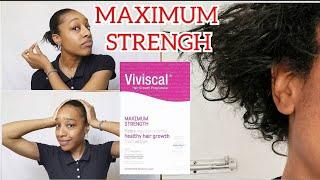 VIVISCAL (HAIR GROWTH) SUPPLEMENT MAXIMUM STRENGH | PRODUCT REVIEW | 2 WEEK (RESULTS)