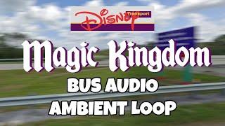 Disney Transport Magic Kingdom Bus Audio Ambience For Sleep, Study