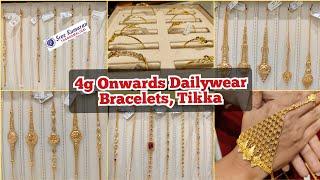 4g Dailywear Light Weight Gold Bracelets,Nethichutti,FlexiKada,Mehndi Bracelets,Golusu Sree Kumaran