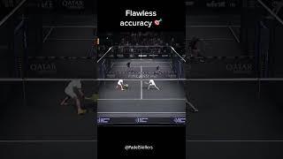 Flawless accuracy  #shorts #padel