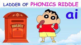 Jolly Phonics Digraphs - Ladder of phonics riddle "ai " | PART 2