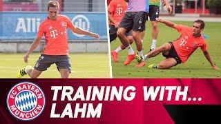 Training with Philipp Lahm | FC Bayern