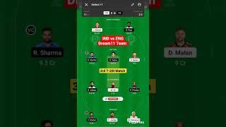 IND vs ENG dream11 prediction ll ind vs eng dream11 team ll eng vs ind 3rd T20 match