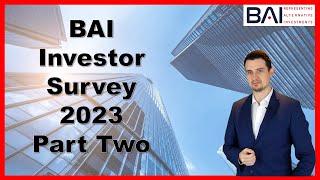 Investor Survey 2023 Part Two: Where does the capital flow?